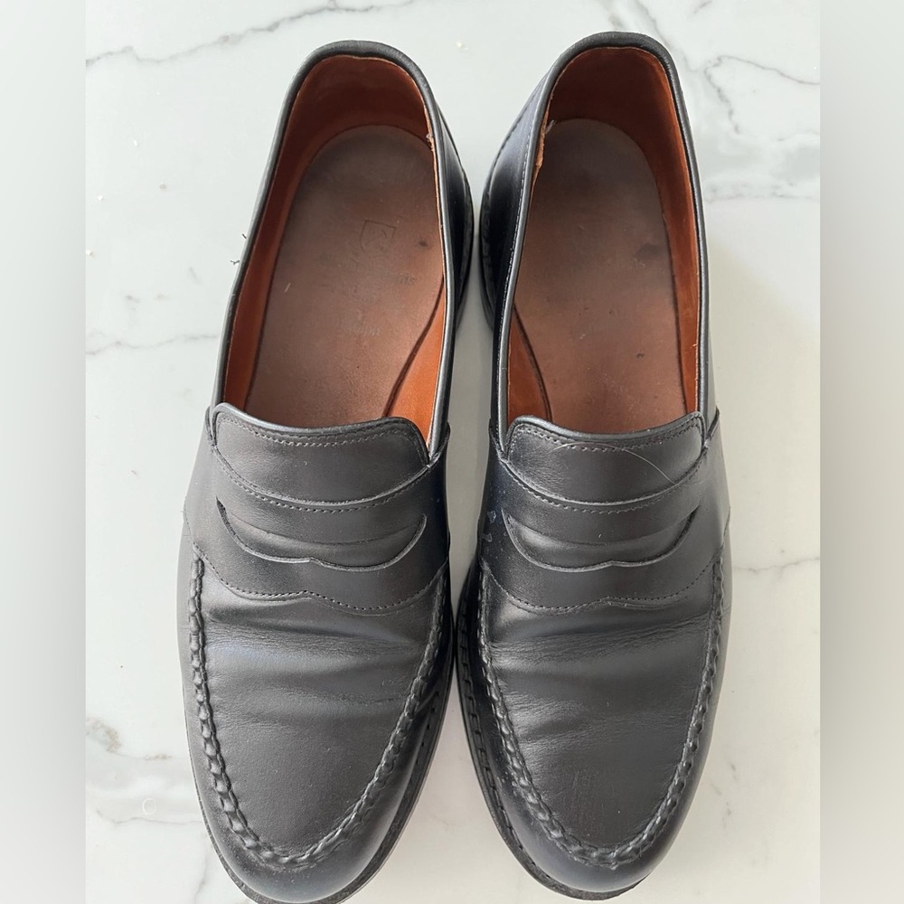 Allen Edmond black loafers